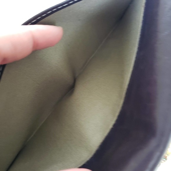 ALBERO Wallet Clutch Leather Black Solid Large Envelope Clasp High Quality Boho - Picture 9 of 10